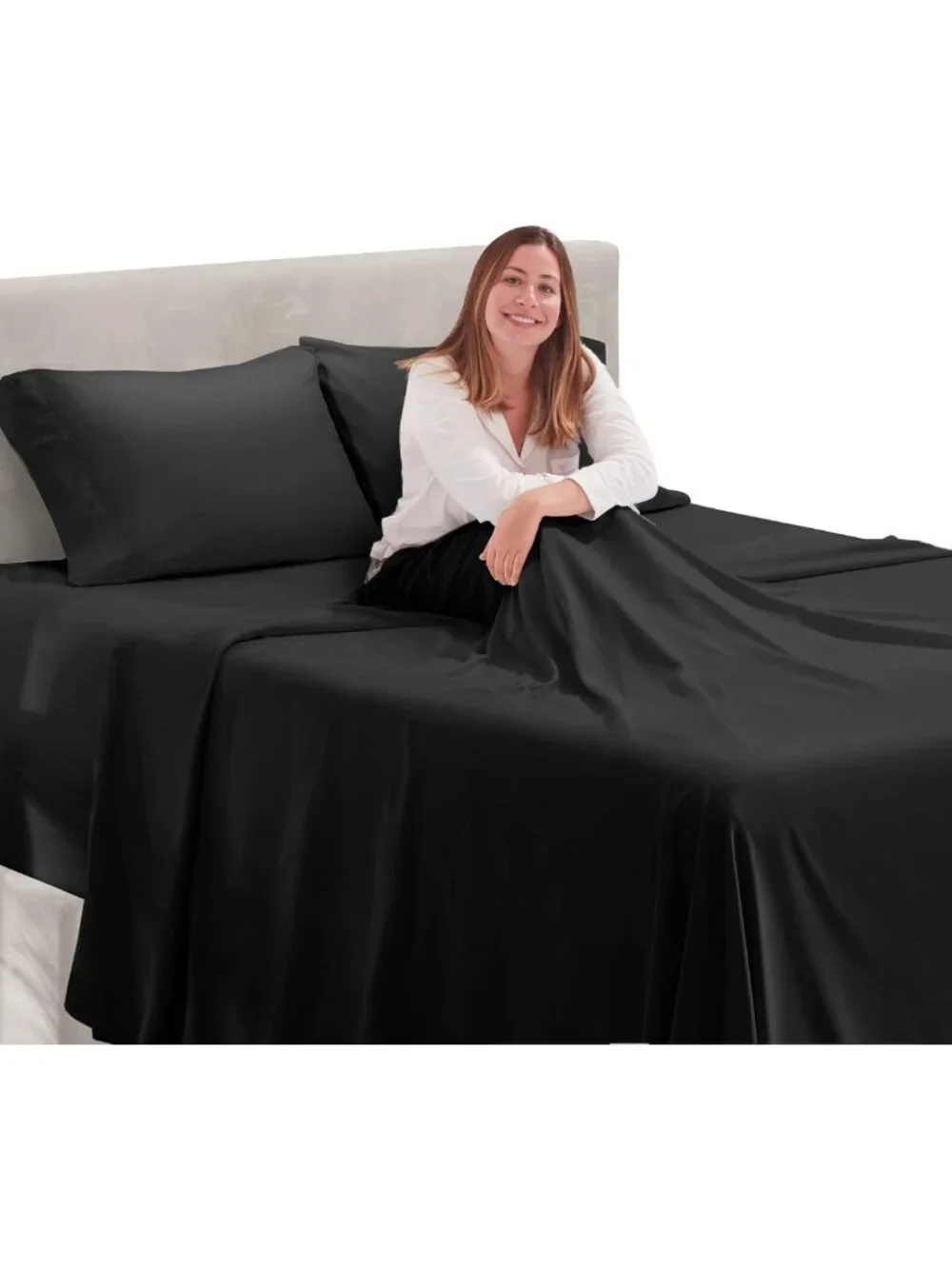 Ultra Soft Extra Deep Pocket Queen Sheet Set - 4 Piece Luxury Bedding, Fits 24